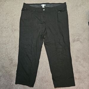 89th & Madison Black Stretchy Dress Trousers